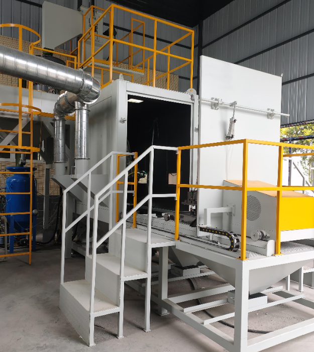 低污染高效率，濕式噴砂機重塑化工行業(yè)表面處理