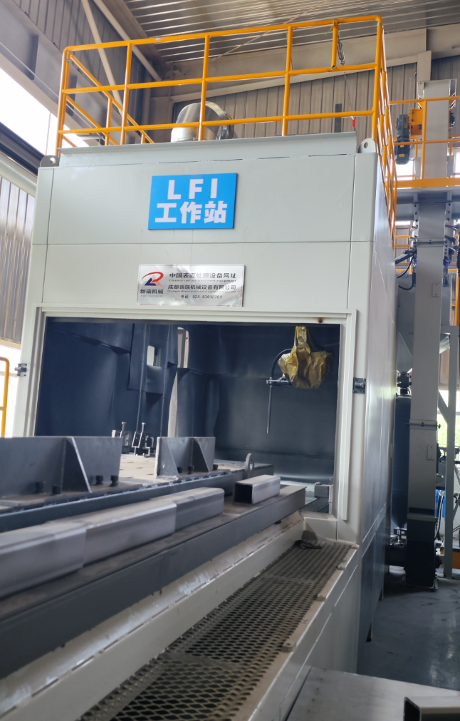 無塵環保自動噴砂機，車間更安全更規范